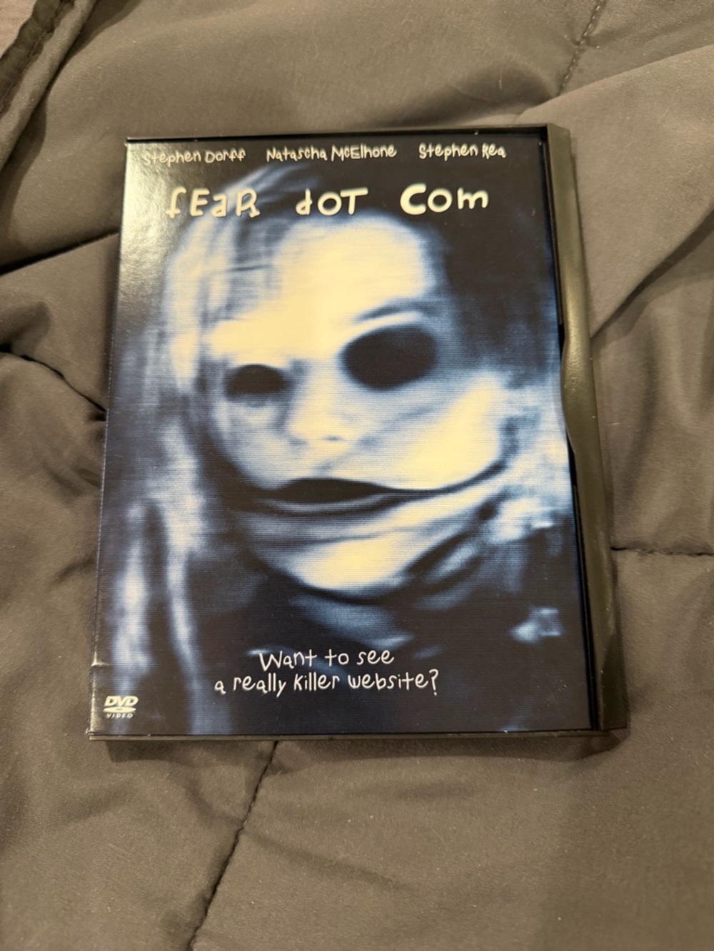 Fear Dot Com DVD - Blue & Black Horror Cover